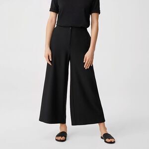 Eileen Fisher | System Lightweight Washable Stretch Crepe Wide-leg Pant Women 14